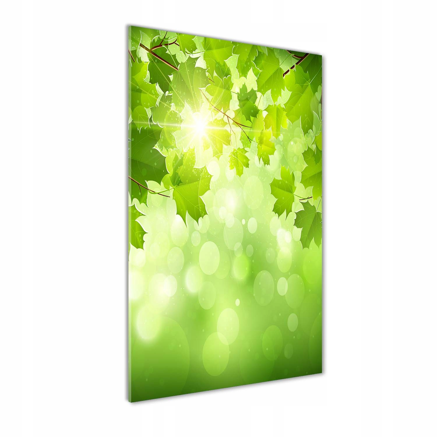 

Foto obraz akryl do salonu Zielone liście 70x140cm