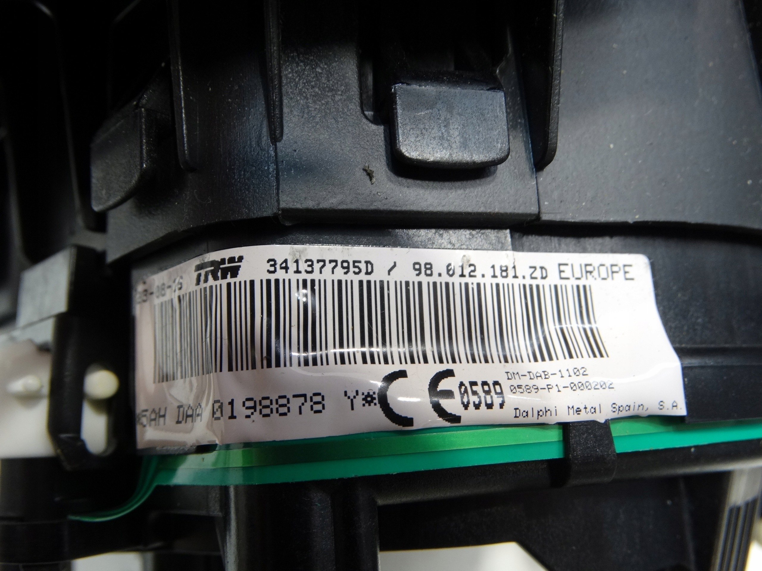 airbag deckel airbag CITROEN C4 CACTUS 98012181ZD