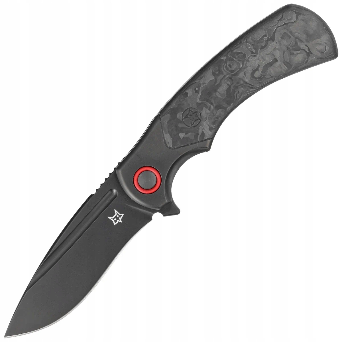 Nůž Fox 40th Anniversary Knife Marble Carbon Fiber, černá Pvd M390