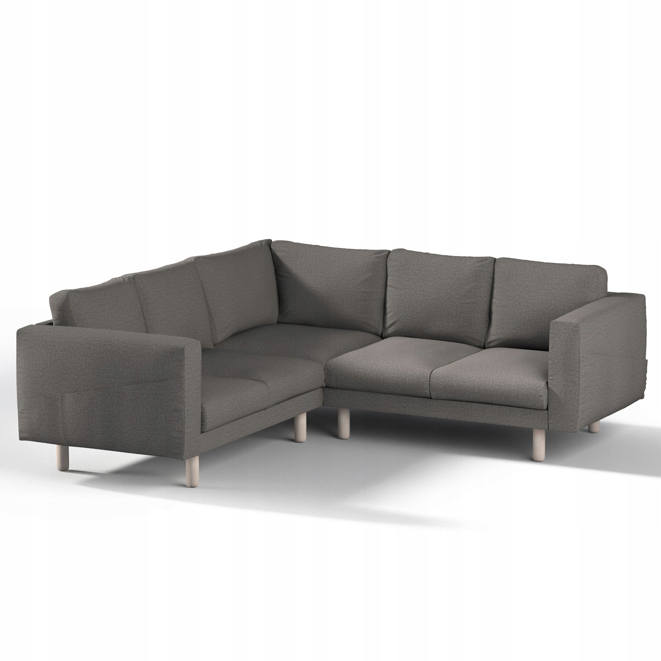 Dekoria potah na rohovou pohovku Norsborg pro 4 osoby Ikea šedý