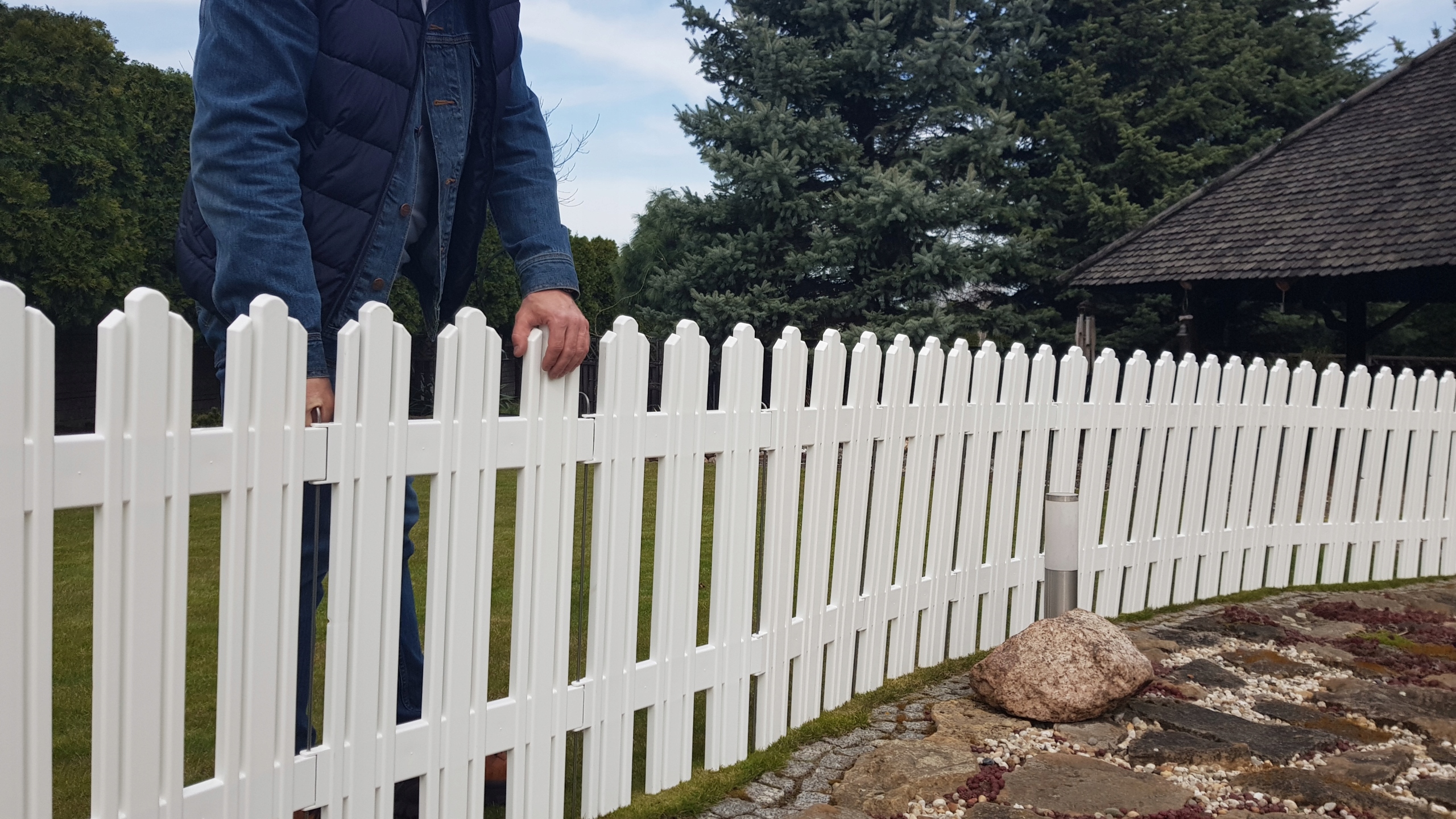 Płotek ogrodowy MEGA 4,7m palisada wysoki biały Rodzaj inny