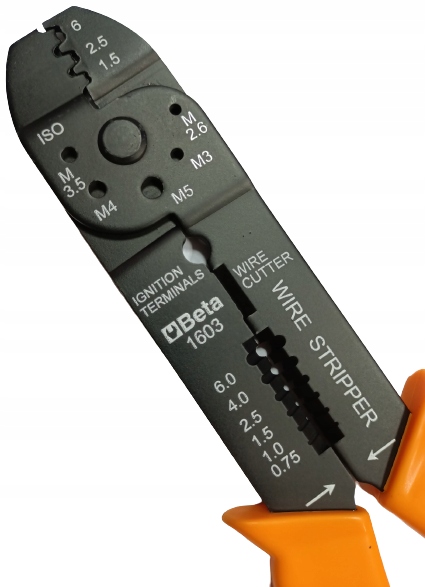 Szczypce zaciskania końcówek kablowych Beta 1603 Kod producenta 1603