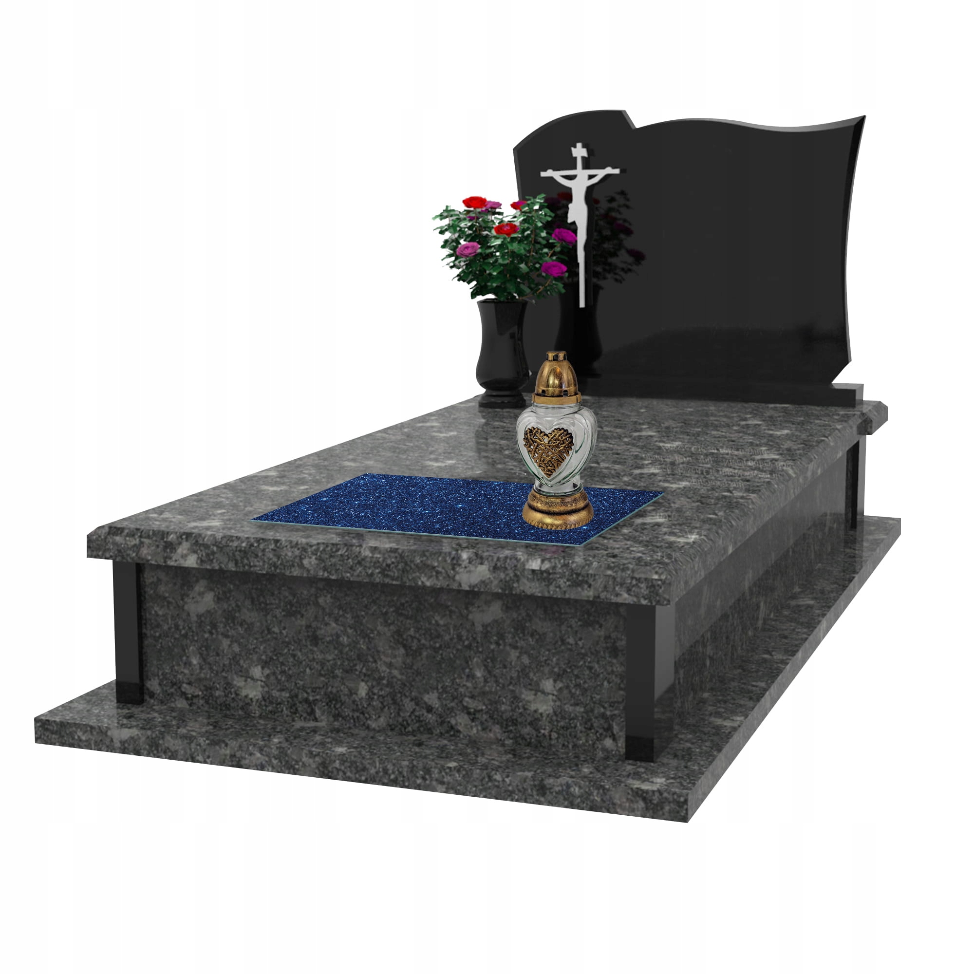 SZKLANA PODSTAWKA POD ZNICZE 60x30cm Niebo noc 23d Stan opakowania oryginalne