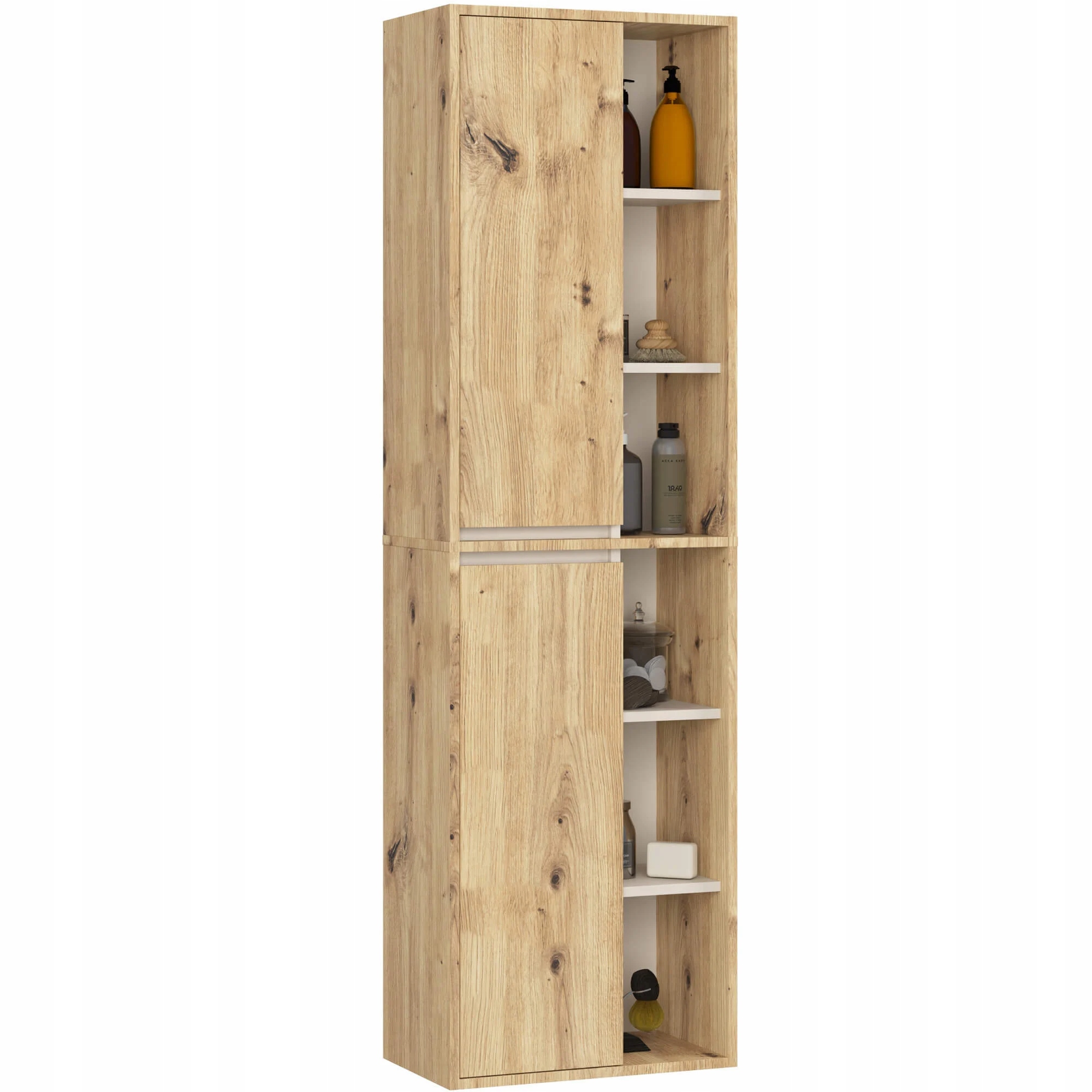 Szafka Łazienkowa Wisząca Vami W50 2D 6P Dąb Artisan Kaszmir