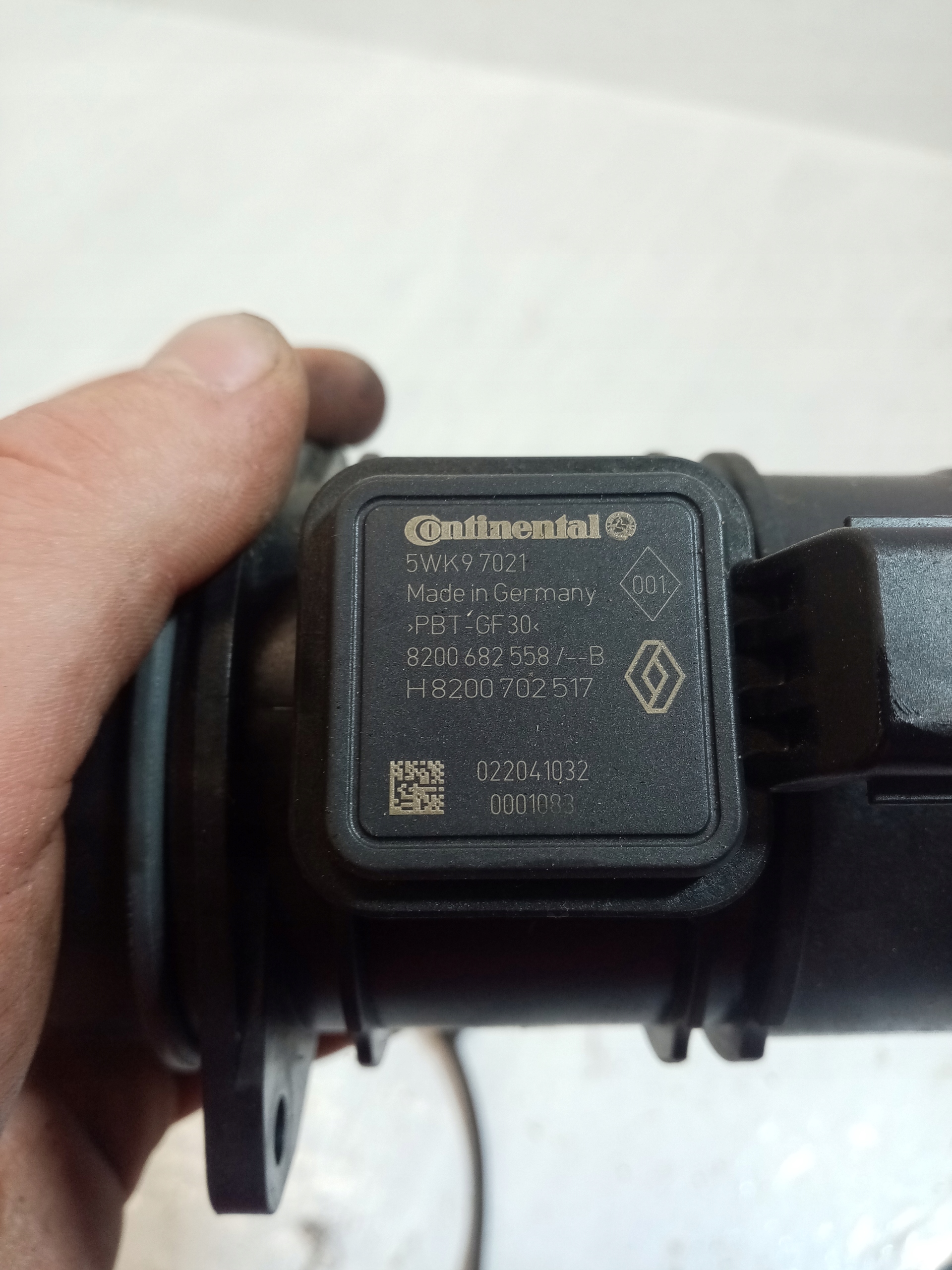 flow meter air RENAULT CLIO 3 1.5 DCI CONTI 8200682558B