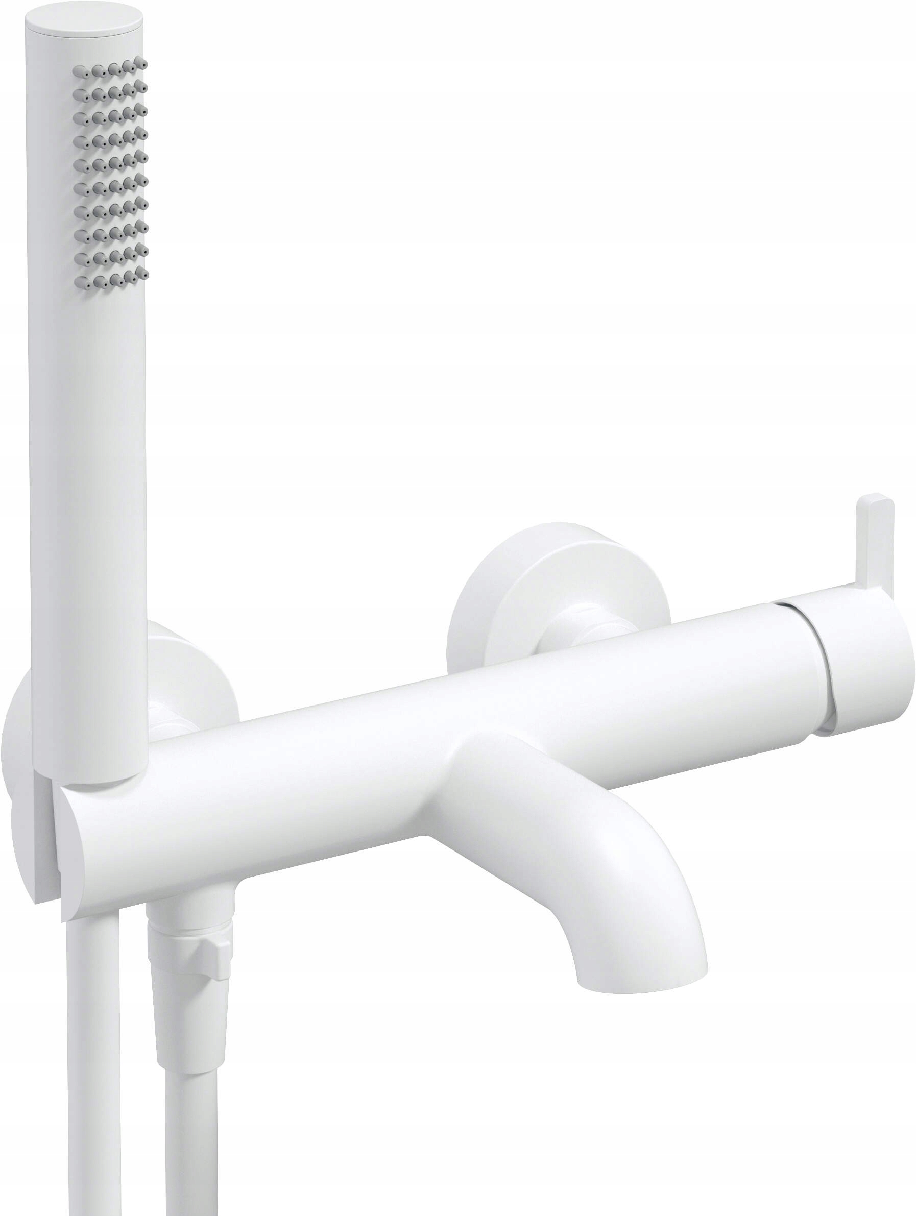 Vaňová batéria Bianco s sprchovým setom, mosadz, 130 mm, výška