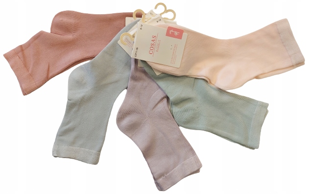 CIENKIE SKARPETY BAMBUSOWE DZIECIĘCE GŁADKIE 27-31