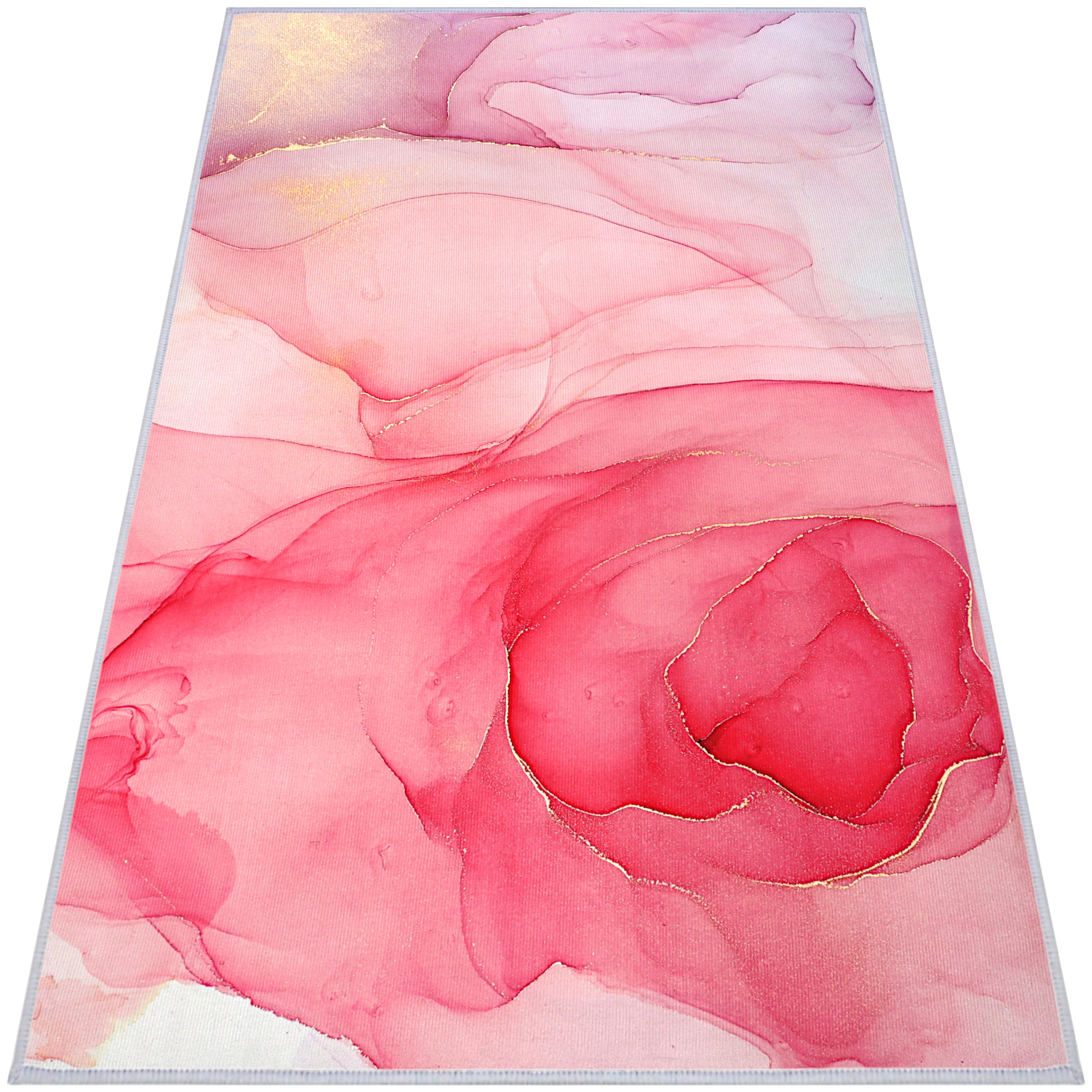 Koberec Do Obývačky 160x230 Moderný Ružový Podgumovaný Veľká Mládežná Podložka