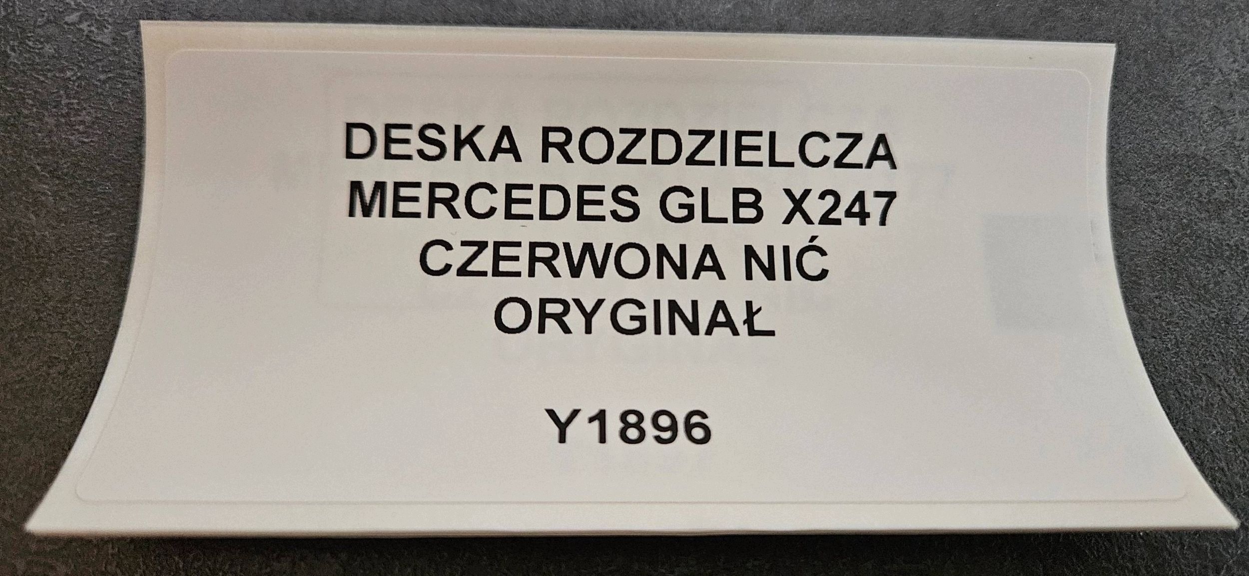 dashboard instrument panel MERCEDES GLB X247 red NIC original