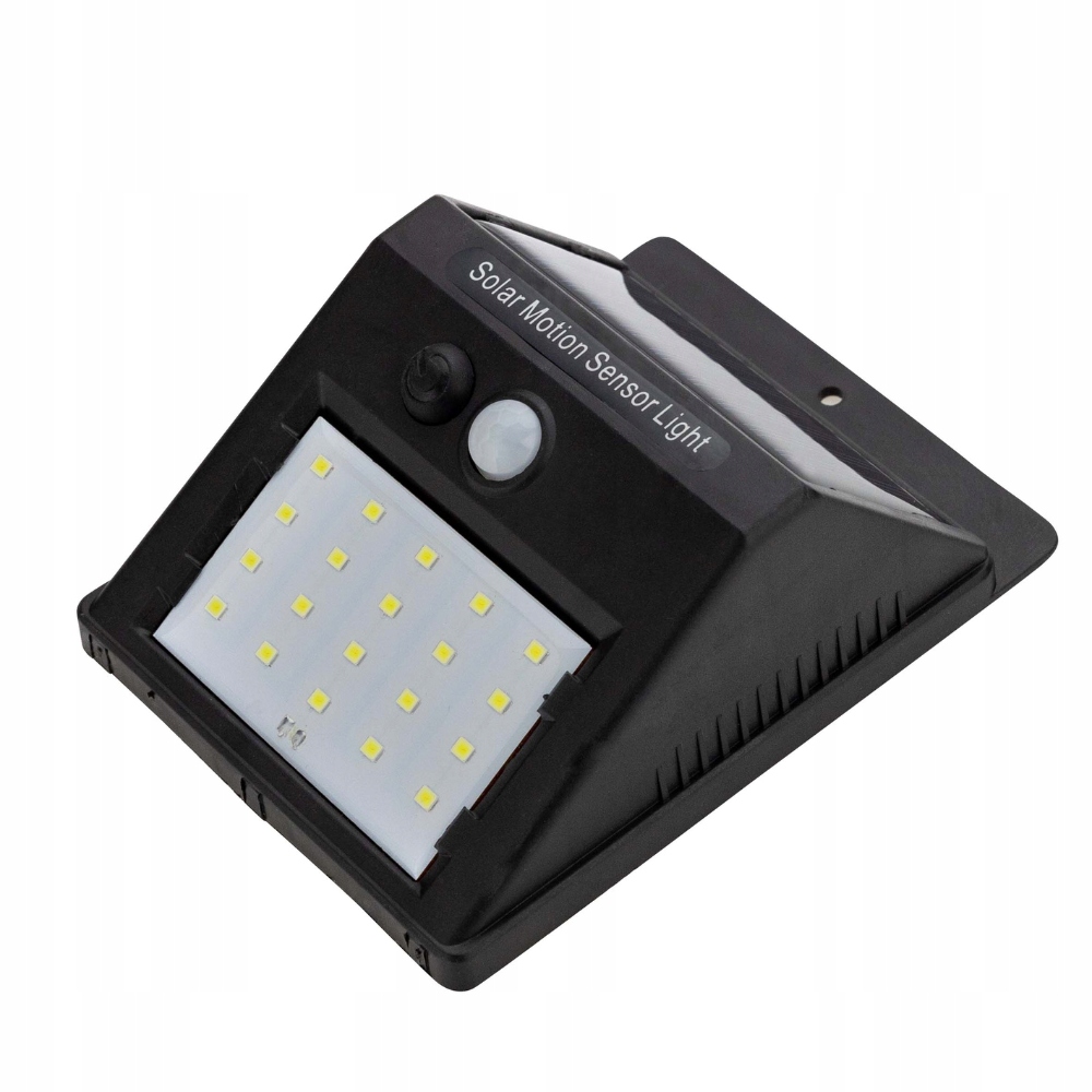 LAMPA SOLARNA ŚCIENNA LED 3W/SMD + CZUJNIK RUCHU ZMIERZCHU CZARNA VERGONIC Marka Amazon