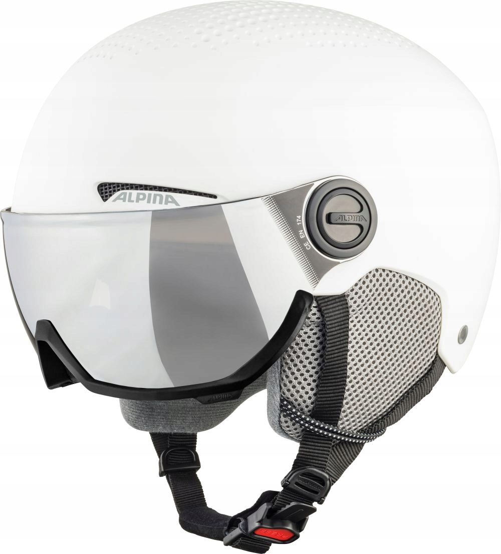 Lyžařská přilba Alpina Arber Visor Q-Lite White Matt 54-58