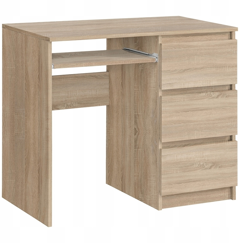 

Biurko 3 szuflady prawe Sonoma