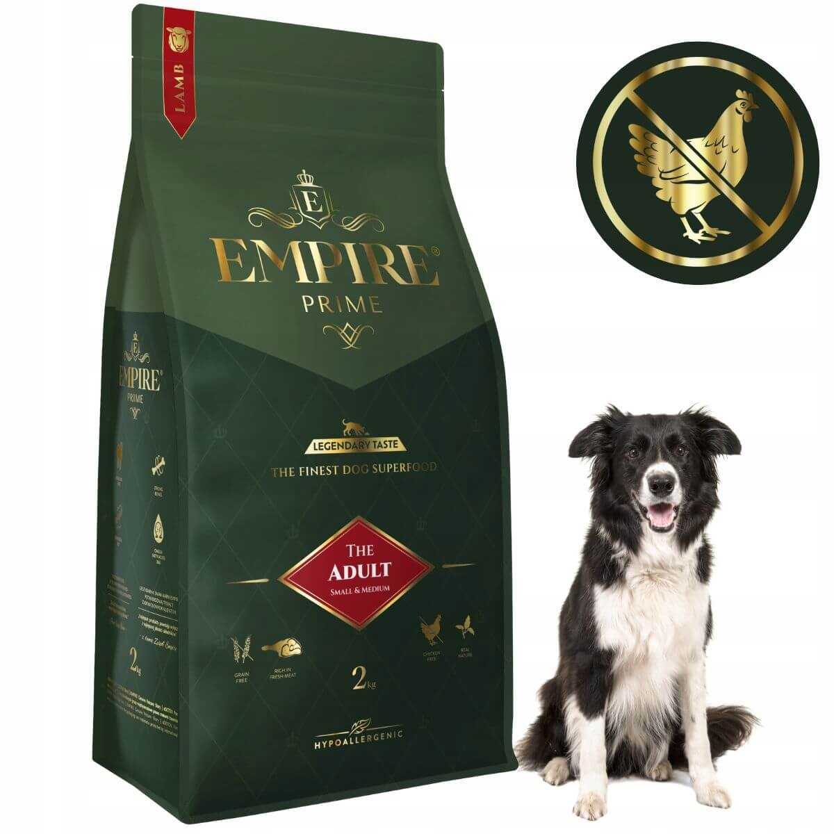 Empire Prime Sucha karma dla dorosłych border collie jagnięcina 2kg