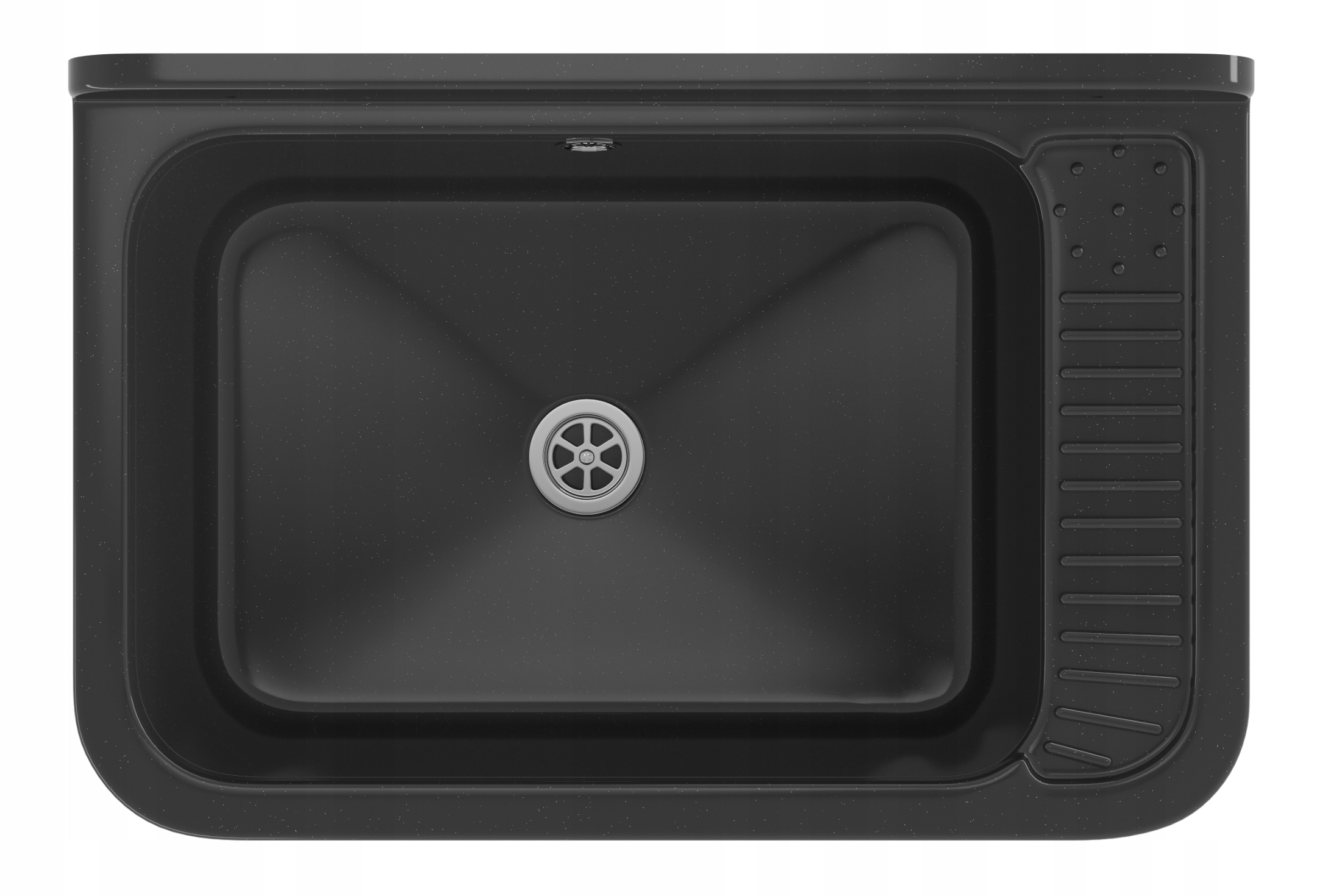 Technický Dřez Černá Pracovní Komora Prádelna Garáž 58,4 cm x 38 cm