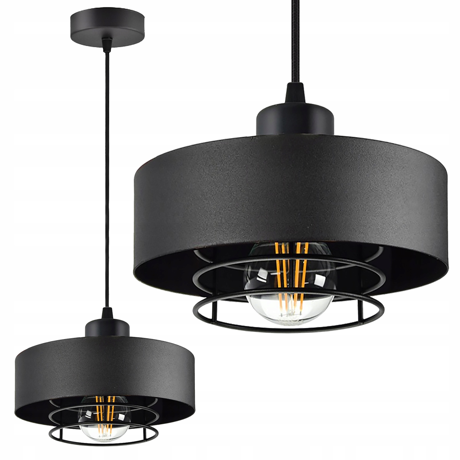 

Lampa Wisząca Sufitowa Żyrandol Plafon Loft Led