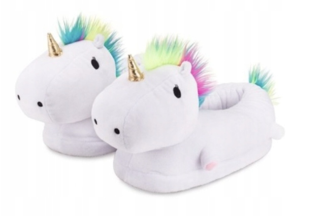

Kapcie Unicorn Jednorożec Led Świecące Białe