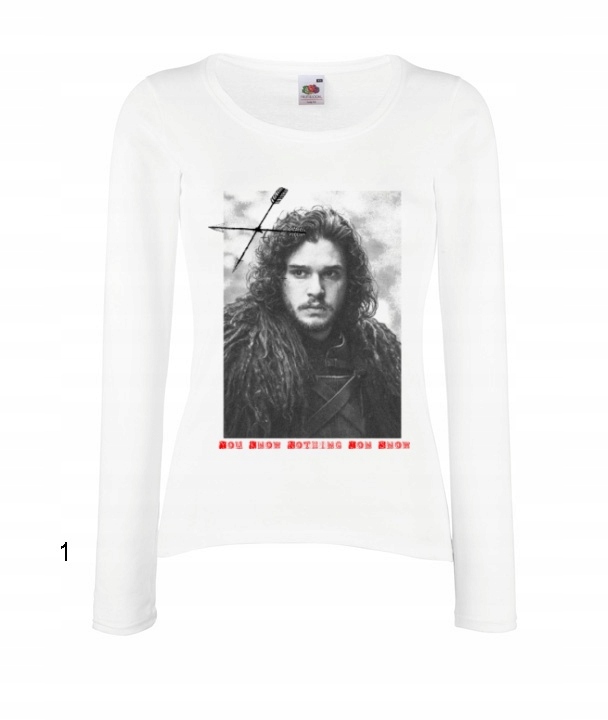 

Bluzka Damska Wzory Jon Snow Gra O Tron Stark