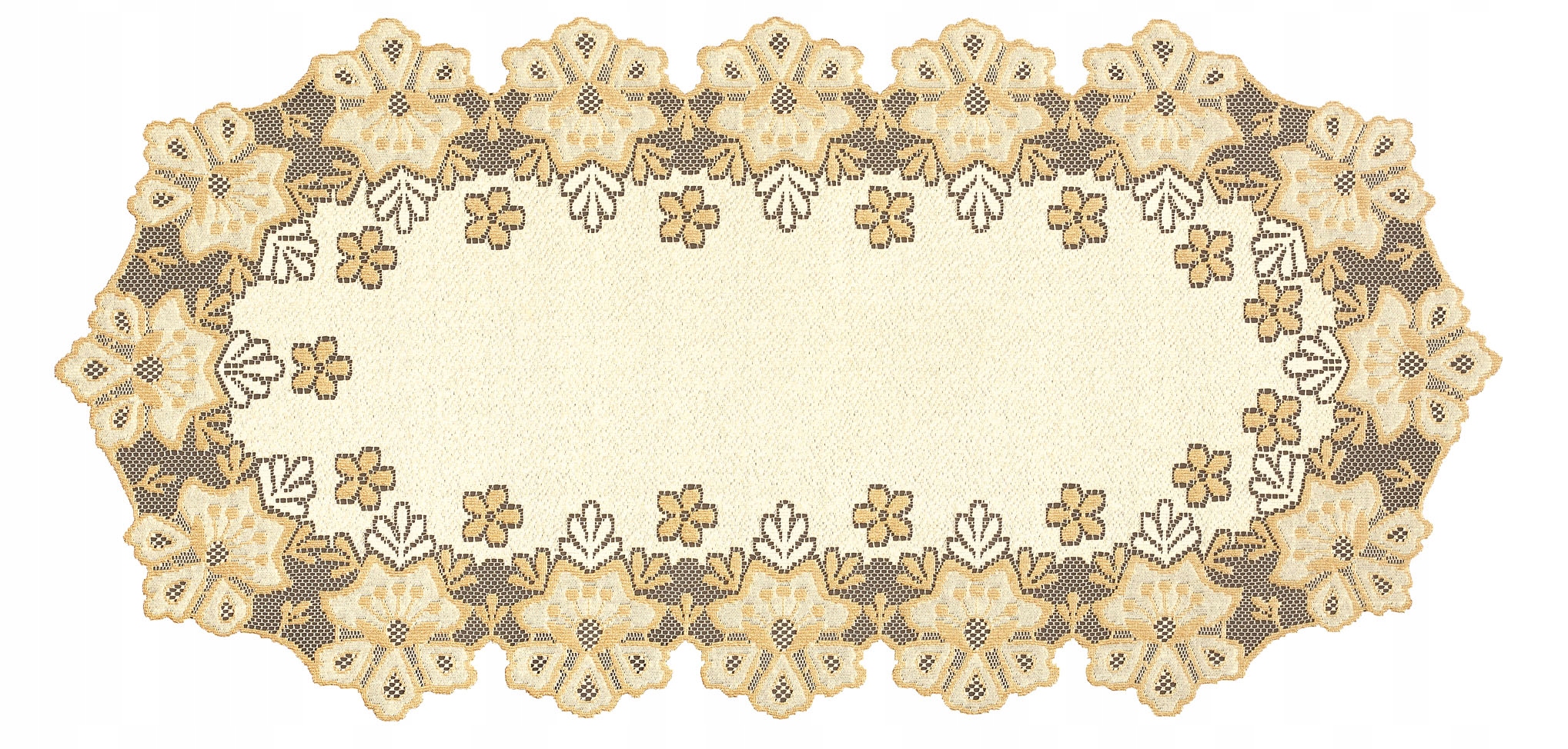 

Obrus Bieżnik Żakardowy Owal Krem 24313 60x120CM