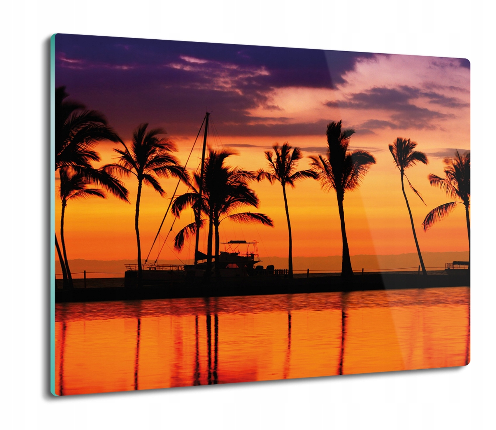 

Plaża palmy zachód 60x52 deska na blat kuchenny