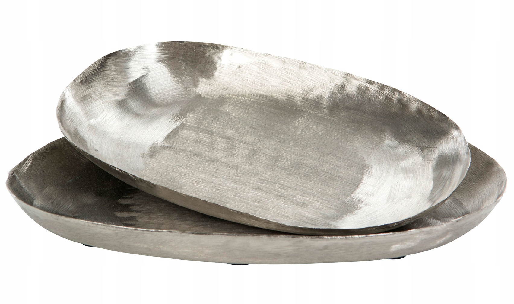 

2 szt. Podstawka pod świeczki Ivo srebrna metalowa