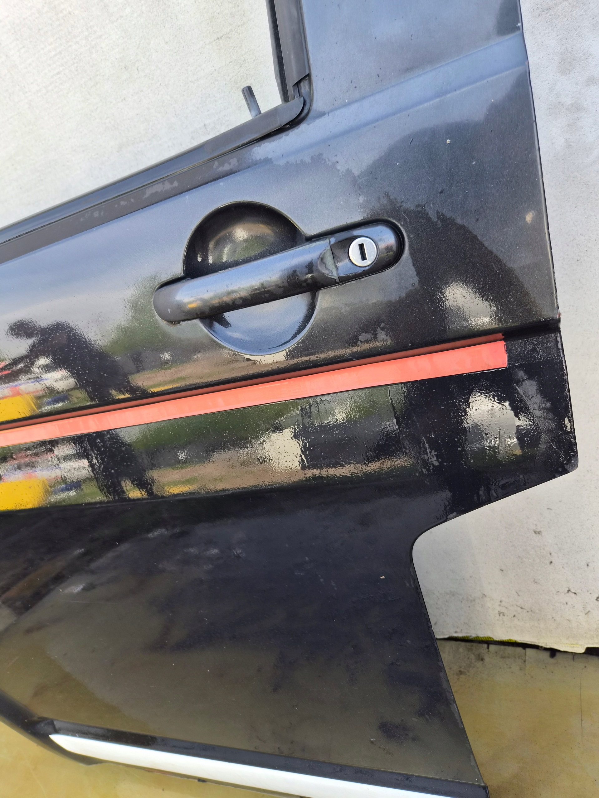 door front left VW T5 T5 LIFT front kierowca/ driver´s black,
