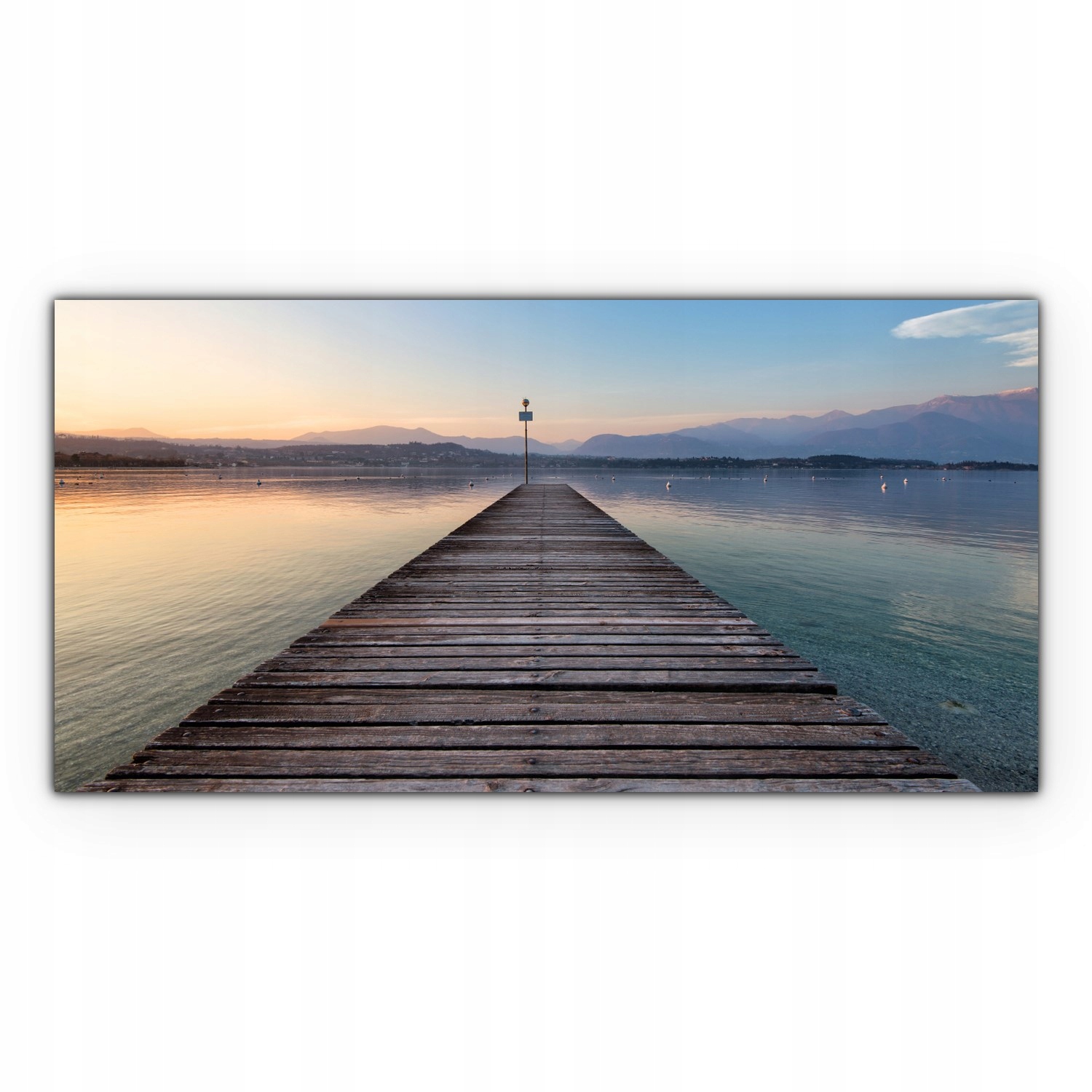 Obraz canvas na zeď 120x60 Molo Západ Slunce