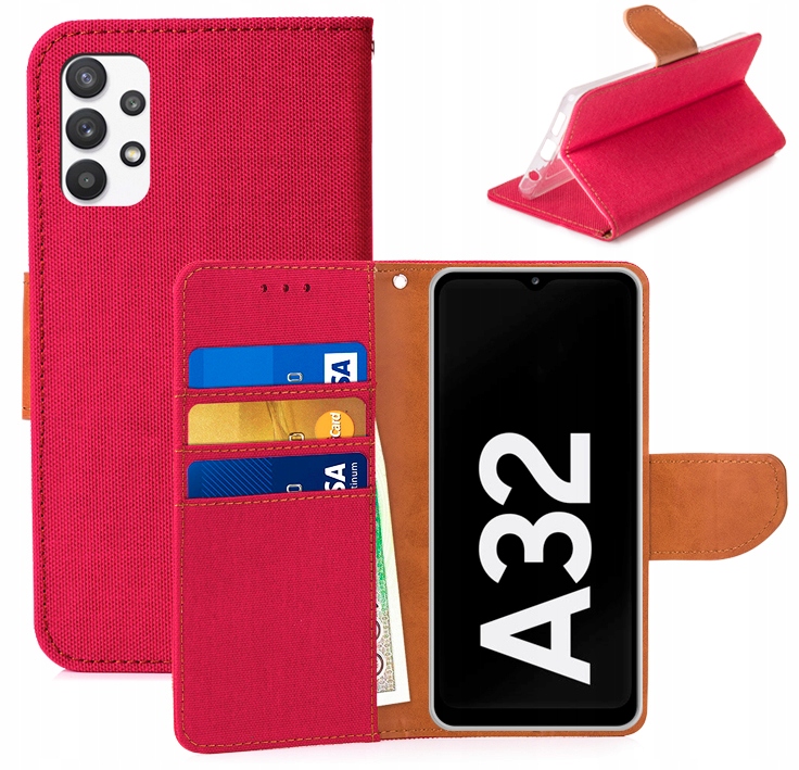

Etui Portfel Canvas Do Samsung Galaxy A32 4G