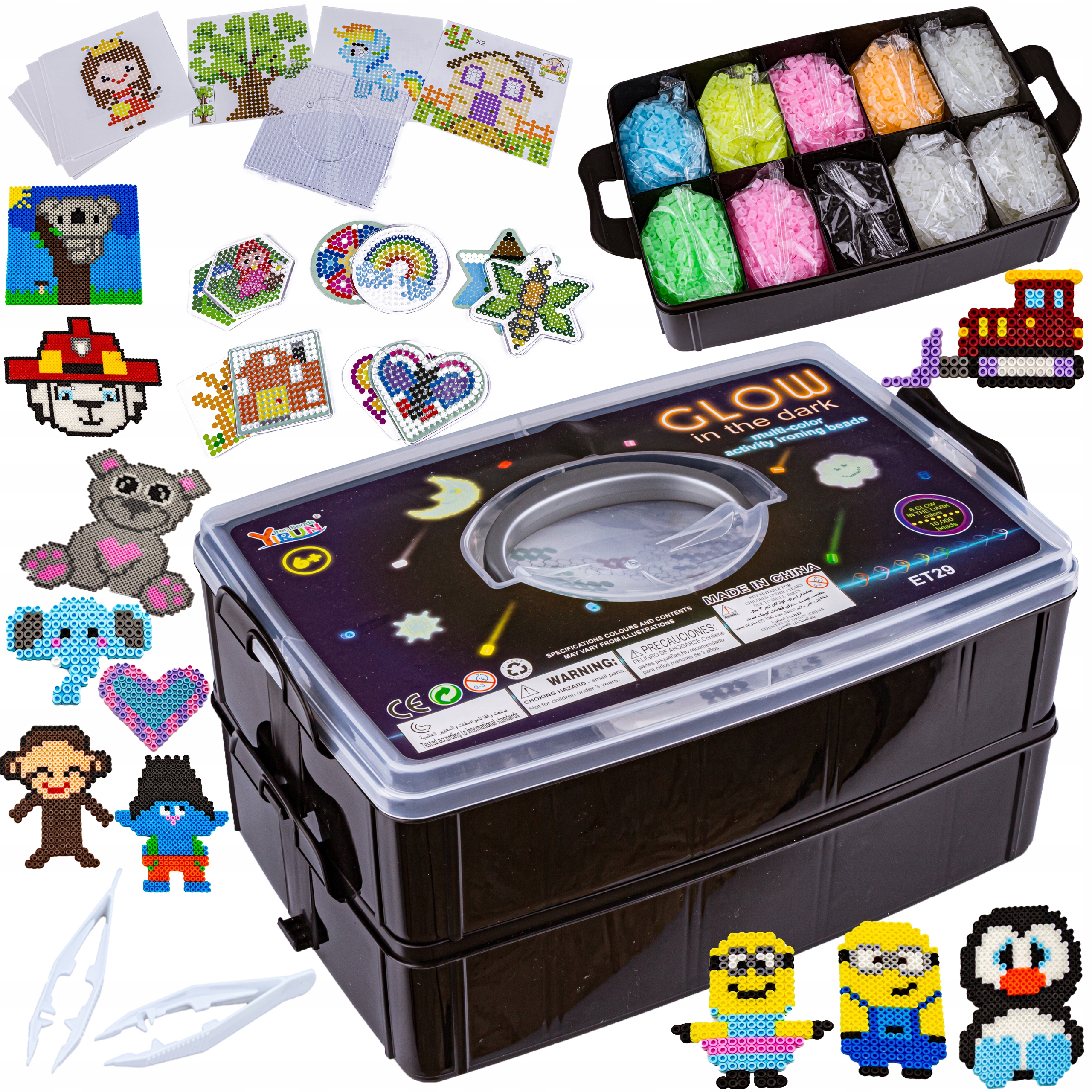 PRASOWANKA KORALIKI DO PRASOWANIA ZESTAW ŚWIECĄCE