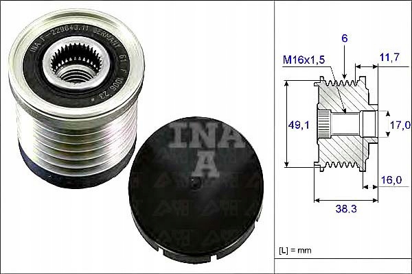 Ina Řemenice Alternátoru Renault