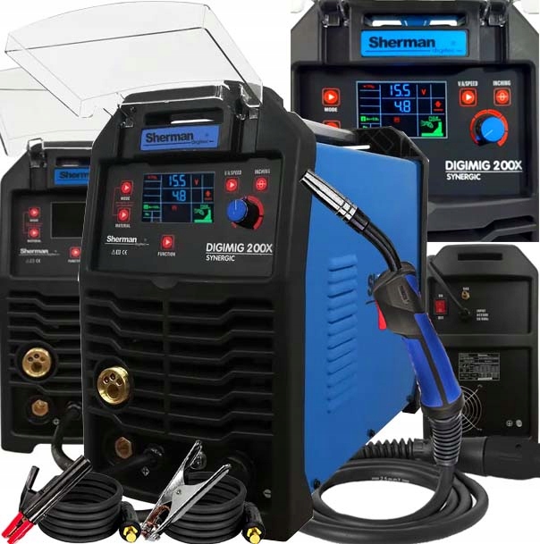 Spawarka Inwertorowa Synergiczna Półautomat Sherman Digimig 200X Synergic