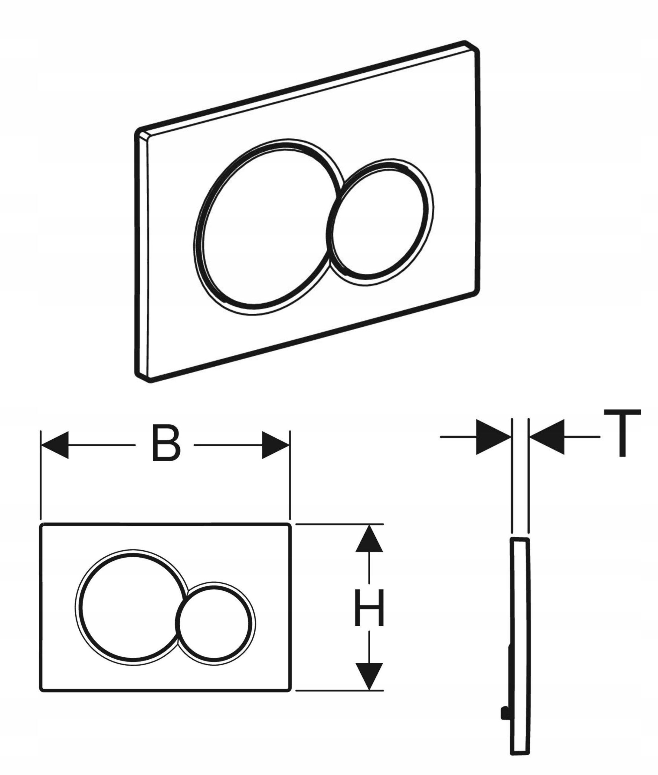GEBERIT PRZYCISK SPŁUKUJĄCY SIGMA01 CHROM MAT JQ.5 EAN (GTIN) 4025410756596