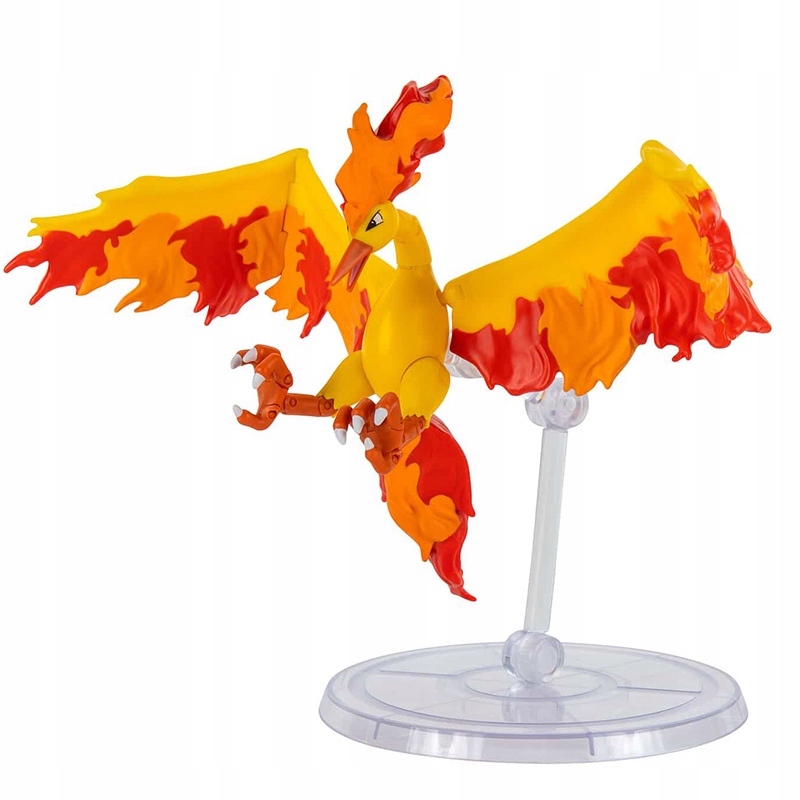 Figurka Moltres Pokemon Duża Select 15cm + Podstawka + Stempelek Marka Jazwares