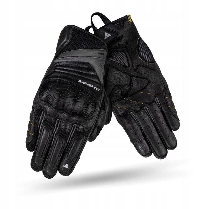 Krátke mestské moto rukavice Shima Rush Black čierna Zadarmo