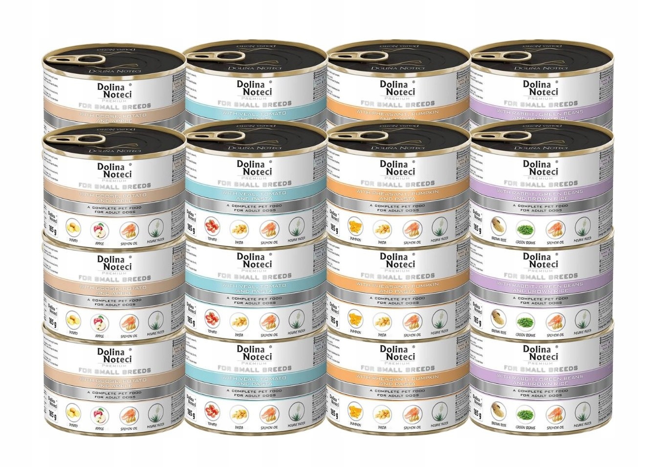 Mokra karma dla psa Dolina Noteci Premium Małe Rasy MIX 24x185g
