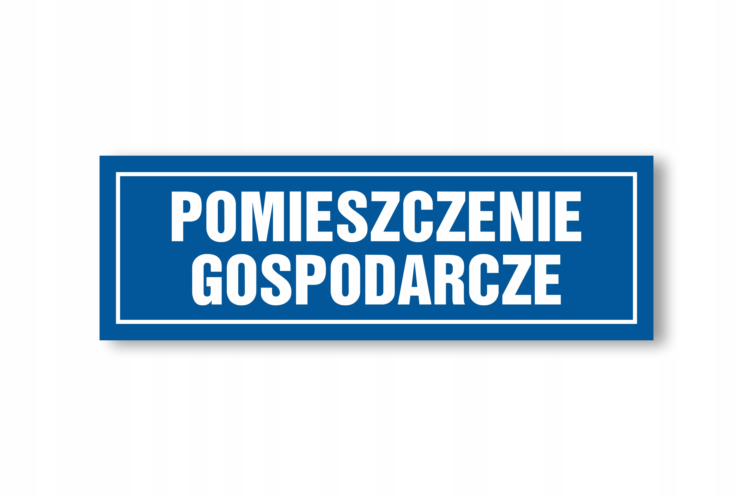 

Tabliczka Pomieszczenie Gospodarcze 30x10 Pcv 1mm