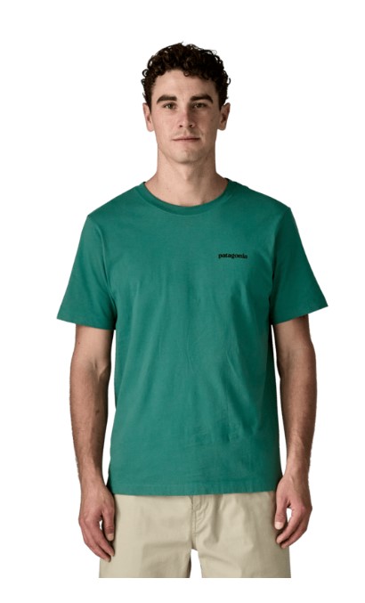 Koszulka Męska Patagonia P6 Logo gem green M