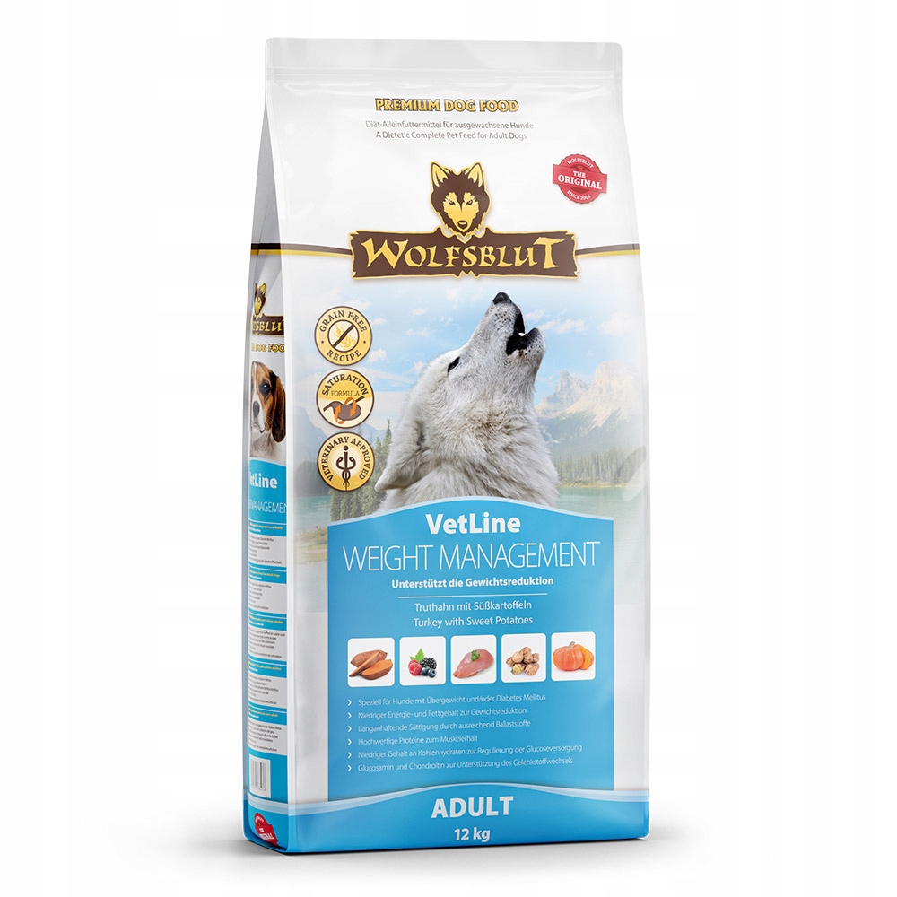 Levně Suché krmivo pro psy Wolfsblut VetLine Weight Management 12 kg