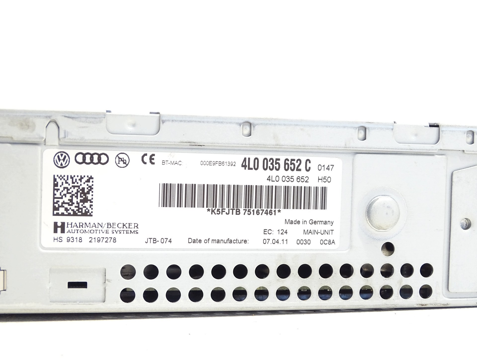 player navigation devices MULTIMEDIA AUDI Q7 4L0035652C