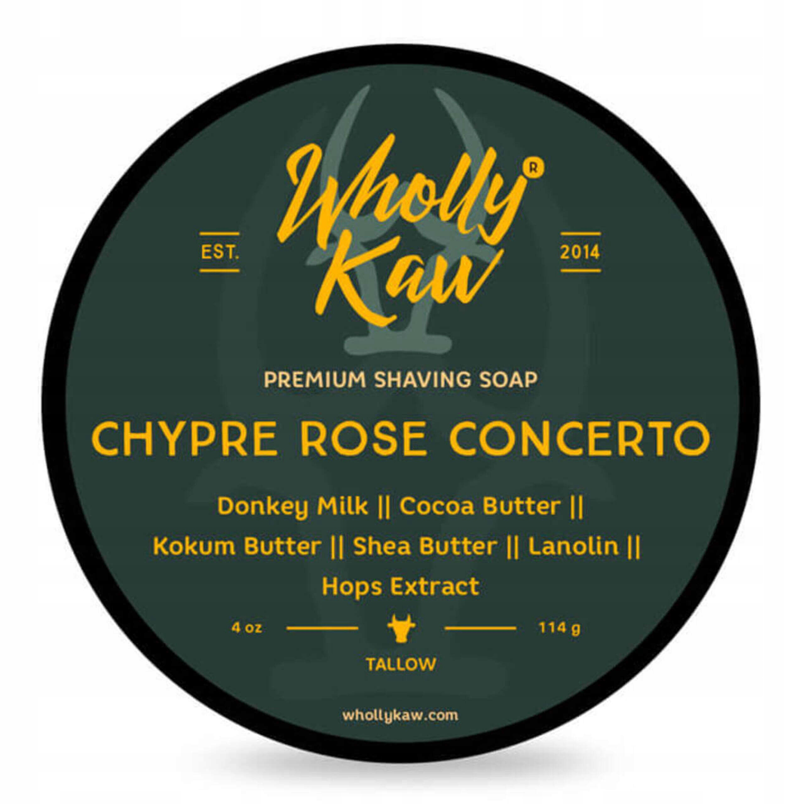 Wholly Kaw Mýdlo na holení Shaving Soap Chypre Rose Concerto 114 g