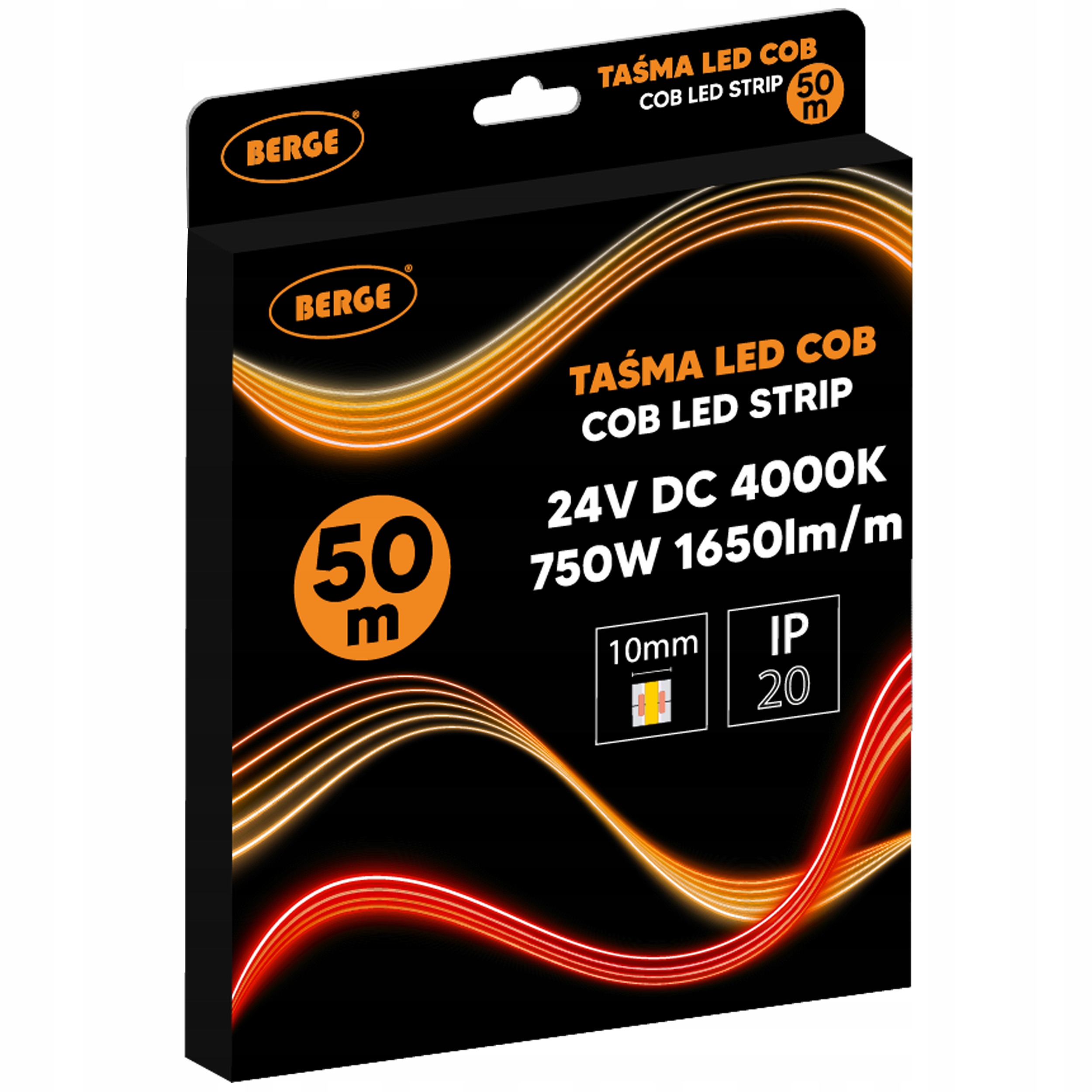 Led pásik Cob Neon 24V 50 m Veľká rolka 528D 15W/m 1650lm/m 4000K Neutrálna