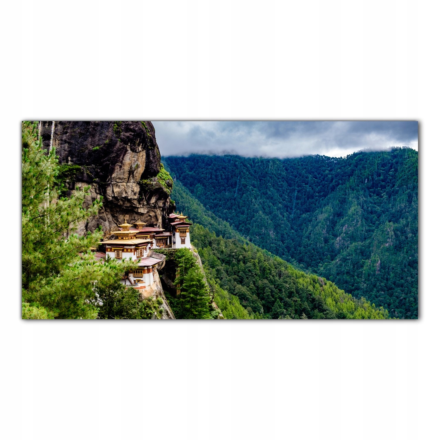 

Obraz na szkle Foto Klasztor Klif Krajobraz 140x70