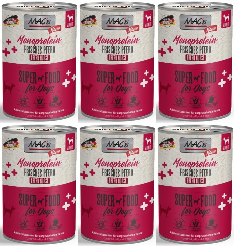 MAC's Pies Monoprotein Konina 6 x 400 g