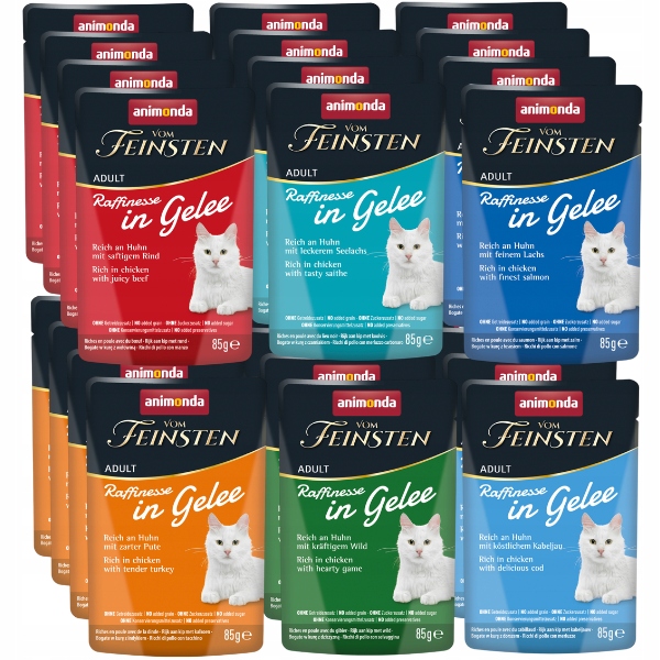 Levně Vlhké krmivo pro kočky Animonda kapsička 85 g mix chutí sada 24 ks