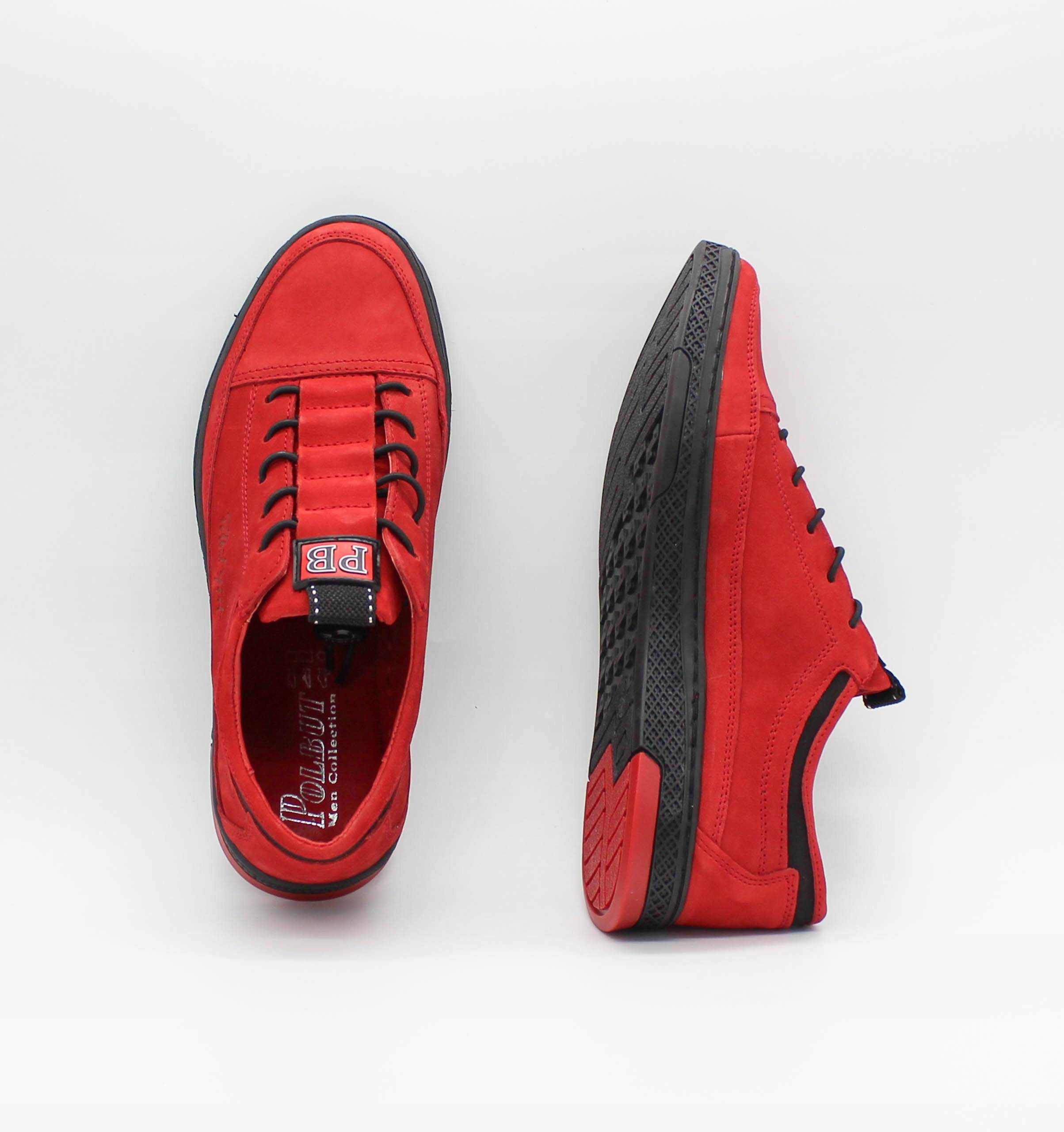 POLBUT BUTY SKÓRZANE POLSKIE K-22 CZERWONY 41 Kolor czerwony