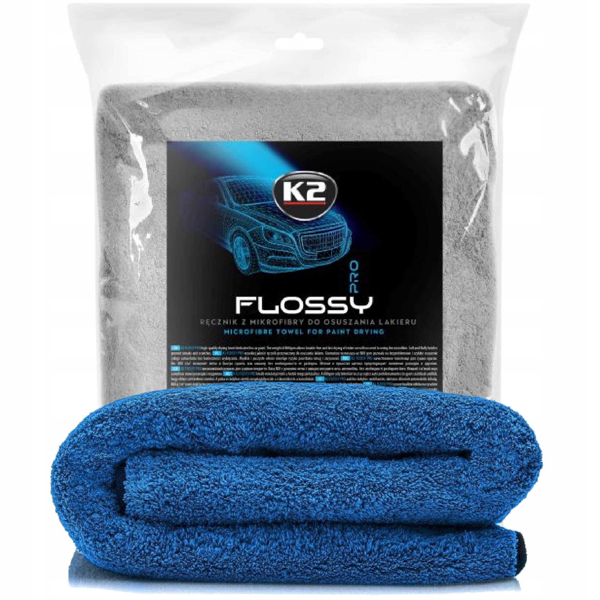 K2 Flossy Pro Ręcznik Z Mikrofibry Do Osuszania Lakieru D0220