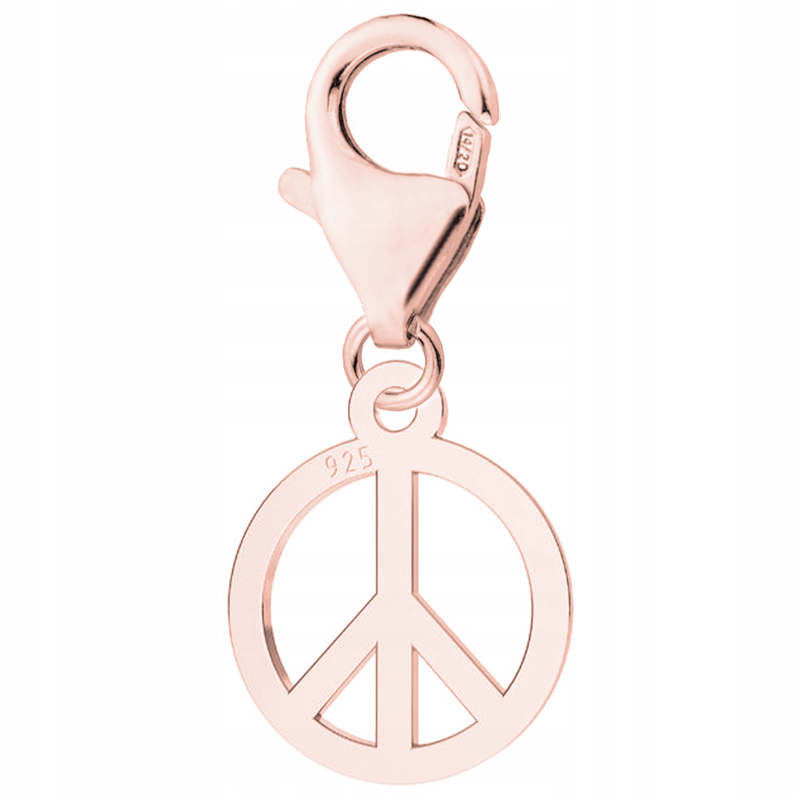 

Zawieszka Pacyfka Peace różowe złoto 925