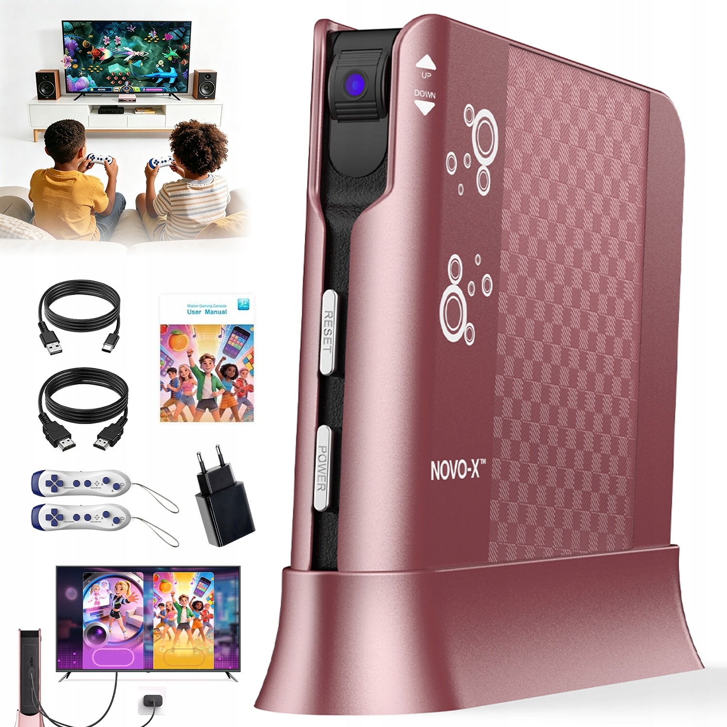 Konsola Ruchowa Dla Dzieci 21 Gier Logicznych Plug And Play Tv Praktyczny