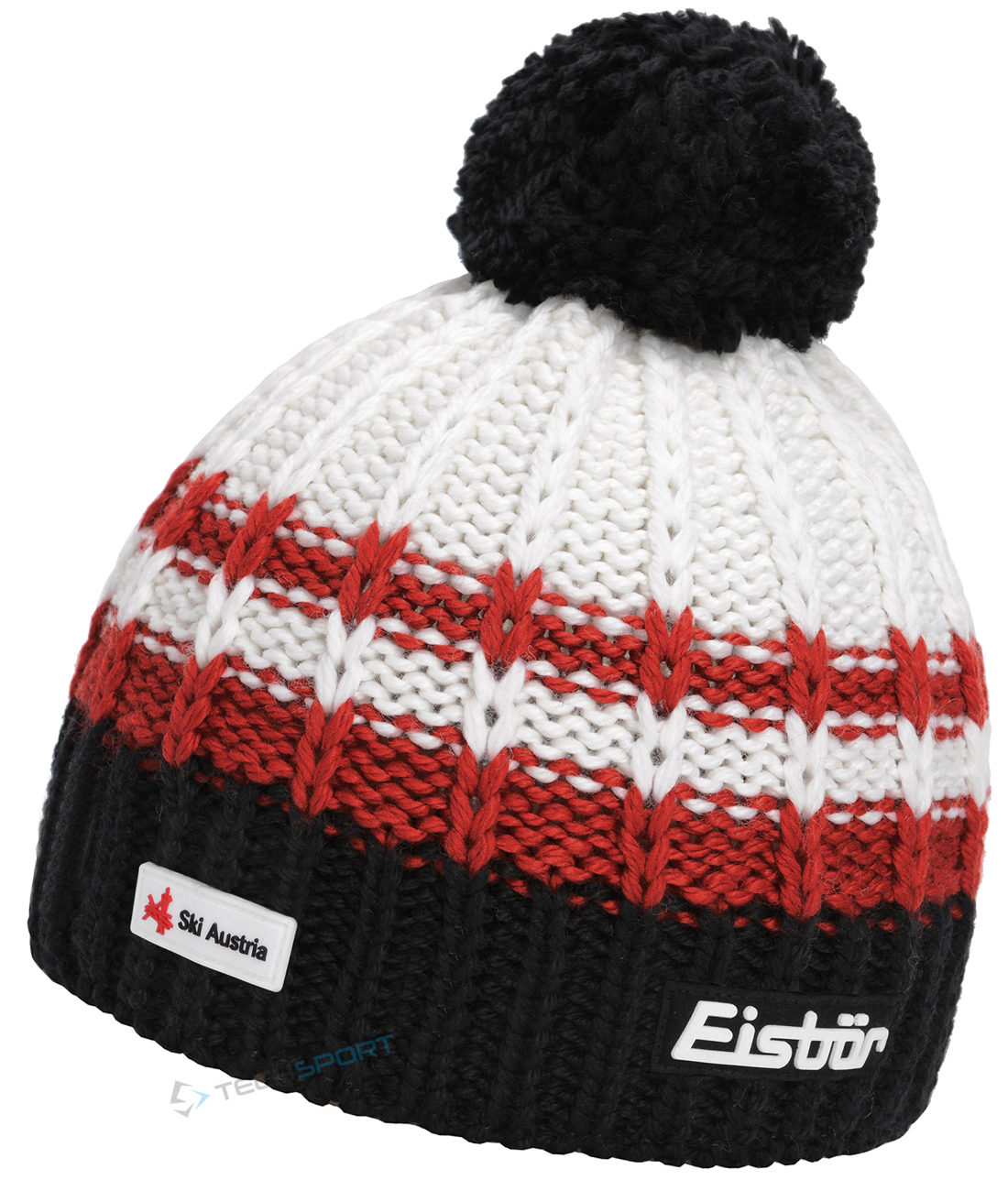Ciepła Czapka Zimowa Eisbar Kova Pompon Mu 33066 Wełna Merino