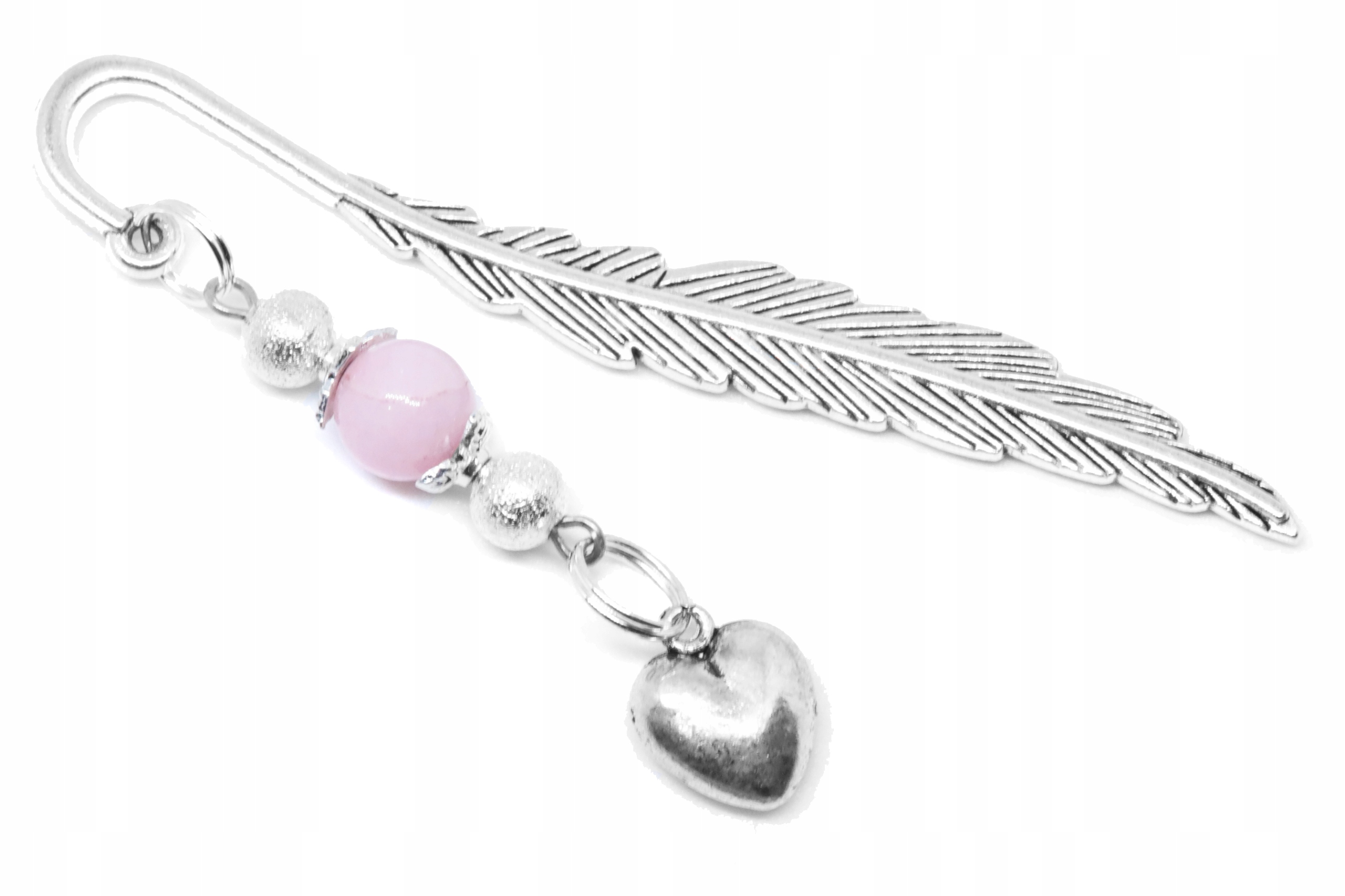 ZAKŁADKA DO KSIĄŻKI serce serduszko JADEIT kamień