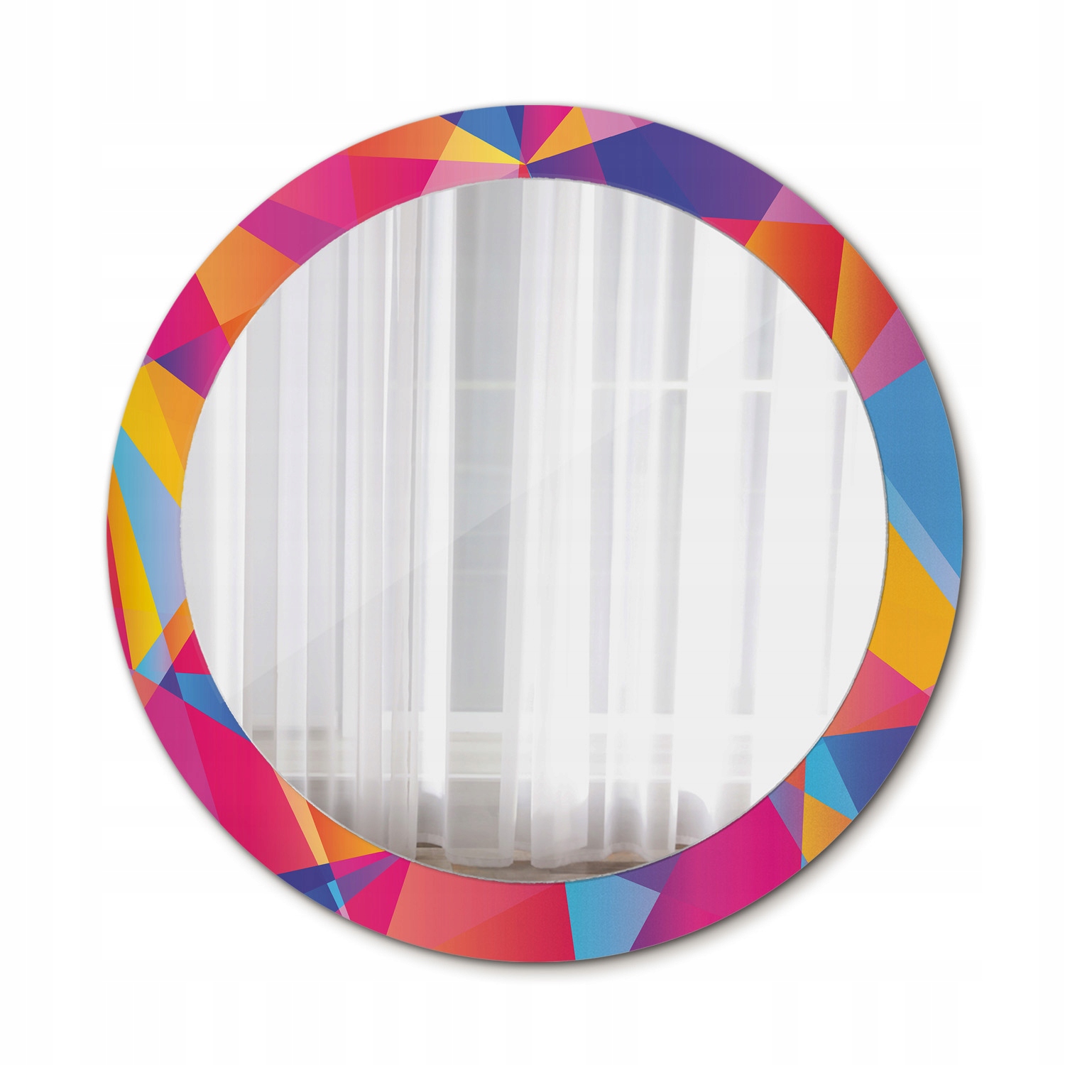 Moderné zrkadlo Geometrická kompozícia 80 cm